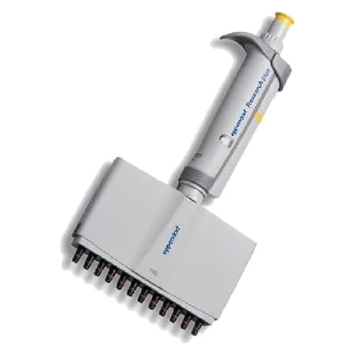 Eppendorf Research plus Mehrkanalpipetten, 12-Kanalpipette, Gelb, 10-100 µL von Eppendorf