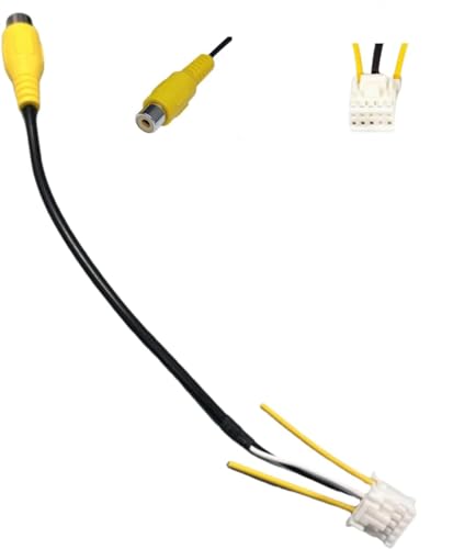 Epronic 10 Pin Kabelbaum Rückfahrkamera Adapter RCA Video-Eingang Adapter für Android Autoradio Stereo Backup Kamera Kabel Adapter von Epronic