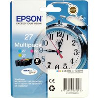 3 Epson Tinten C13T27054012 No 27  3-farbig von Epson