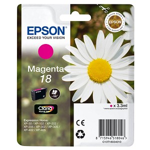 EPSON 18 / T1803 magenta Druckerpatrone EPSON 18 / T1803 magenta Druckerpatrone von Epson