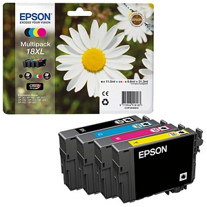 EPSON 18XL / T1816XL  schwarz, cyan, magenta, gelb Druckerpatronen, 4er-Set von Epson