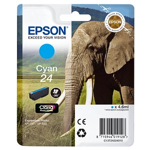 EPSON 24 / T2422  cyan Druckerpatrone von Epson