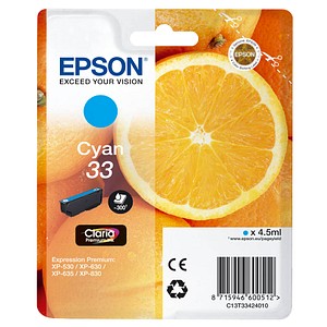 EPSON 33 / T3342  cyan Druckerpatrone von Epson