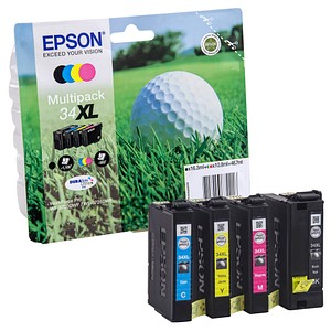EPSON 34XL / T3476XL  schwarz, cyan, magenta, gelb Druckerpatronen, 4er-Set von Epson
