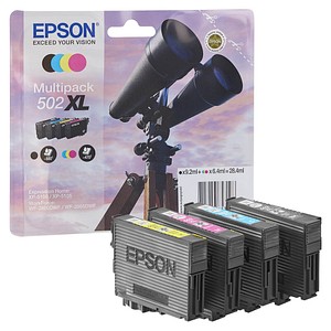 EPSON 502XL/T02W64  schwarz, cyan, magenta, gelb Druckerpatronen, 4er-Set von Epson