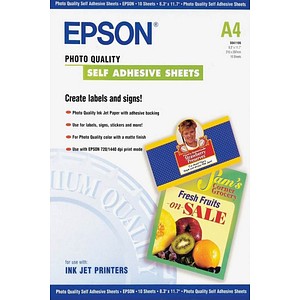 EPSON Fotopapier S041106 DIN A4 matt 167 g/qm 10 Blatt von Epson