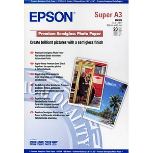 EPSON Fotopapier S041328 DIN A3+ seidenmatt 250 g/qm 20 Blatt von Epson