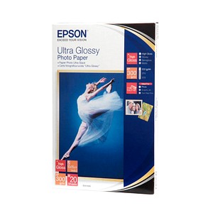 EPSON Fotopapier S041926 10,0 x 15,0 cm hochglänzend 300 g/qm 20 Blatt von Epson