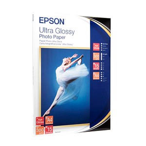 EPSON Fotopapier S041927 DIN A4 hochglänzend 300 g/qm 15 Blatt von Epson