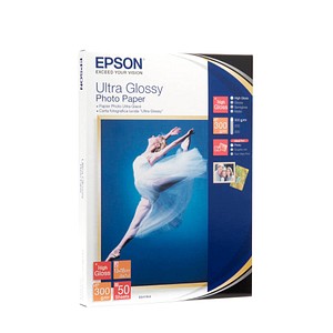 EPSON Fotopapier S041944 13,0 x 18,0 cm hochglänzend 300 g/qm 50 Blatt von Epson