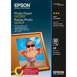 EPSON Fotopapier S042538 DIN A4 glänzend 200 g/qm 20 Blatt von Epson