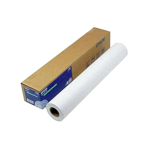 EPSON S041853 Singleweight Mattes Papier, Inkjet-Papier, 120 g/m², 610 mm x 40 m, 1 Rolle mit 1 Stück von Epson