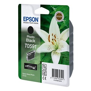 EPSON T0591  Foto schwarz Druckerpatrone von Epson