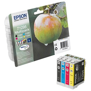 EPSON T1295L schwarz, cyan, magenta, gelb Druckerpatronen, 4er-Set EPSON T1295L schwarz, cyan, magenta, gelb Druckerpatronen, 4er-Set von Epson