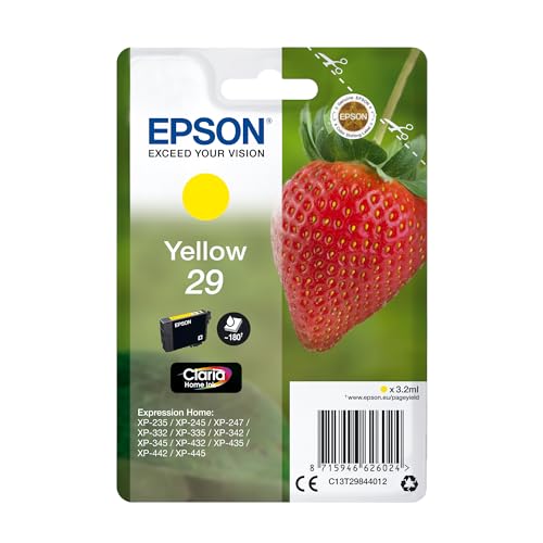 Epson,235M145,Original AA829 TinteErdbeere, XP-235 XP-332XP-335 XP-432 XP-435 XP-245 XP-342XP-345 XP-442 XP-445 XP-247 XP-257 XP-255 XP-352 XP-355 XP-452 XP-455, (gelb) von Epson