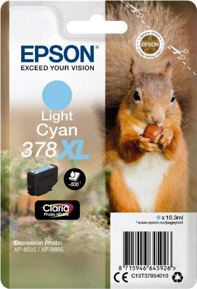 Epson - 10,3 ml - XL - hell Cyan - Original - Blisterverpackung - Tintenpatrone (C13T37954010) von Epson