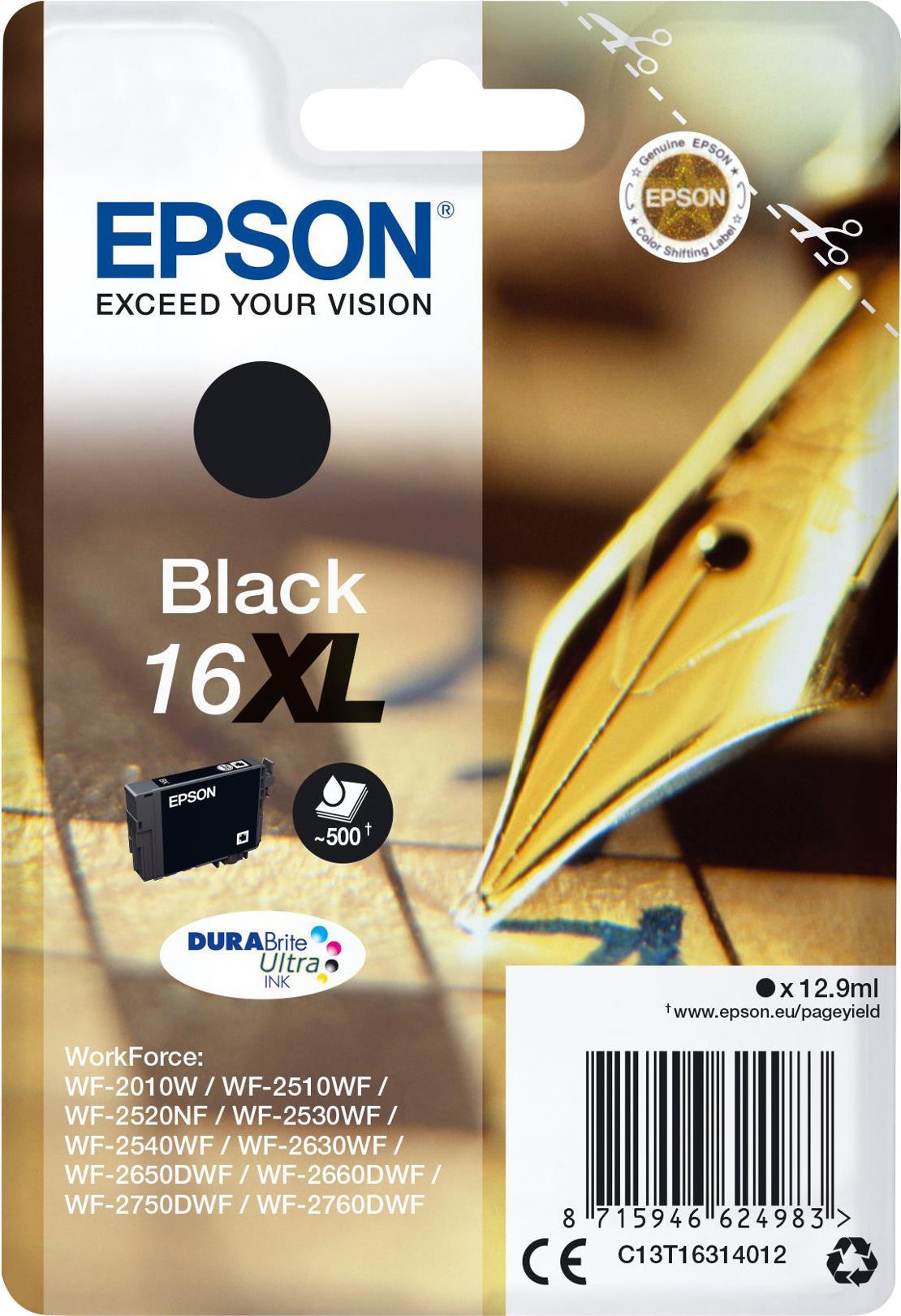 Epson 16XL - Schwarz - Tintenpatrone (C13T16314012) von Epson