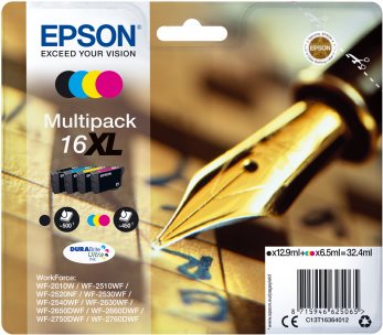 Epson 16XL - Schwarz - Tintenpatrone (C13T16364012) von Epson