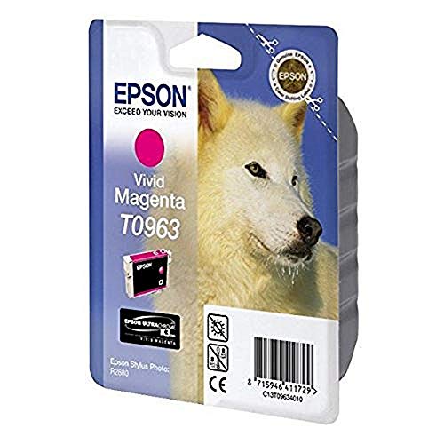 Epson 235C422 T0963 Tintenpatrone Husky, Singlepack vivid magenta von Epson