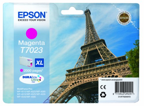 Epson 235E585 T7023 Tintenpatrone Eiffelturm XL, Singlepack magenta von Epson