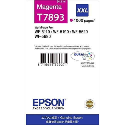 Epson 235G865 T7893 Tinte, Singlepack magenta, extra hohe Kapazität, Super high Epson 235G865 T7893 Tinte, Singlepack magenta, extra hohe Kapazität, Super high von Epson