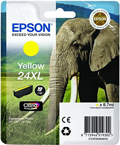 Epson 24XL - Gelb - Tintenpatrone (C13T24344012) von Epson