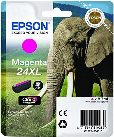 Epson 24XL - Magenta - Tintenpatrone (C13T24334012) von Epson