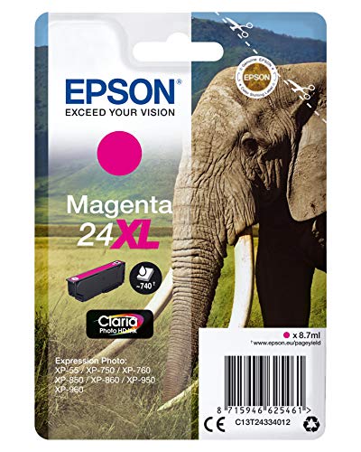 Epson 2666448 C13T24334022 Magenta Original Tintenpatronen Pack of 1, XL von Epson