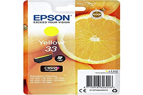 Epson 2666549 C13T33444022 Original Tintenpatronen Pack of 1, Gelb von Epson