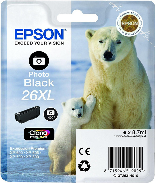 Epson 26XL - Tintenpatrone (C13T26314012) von Epson