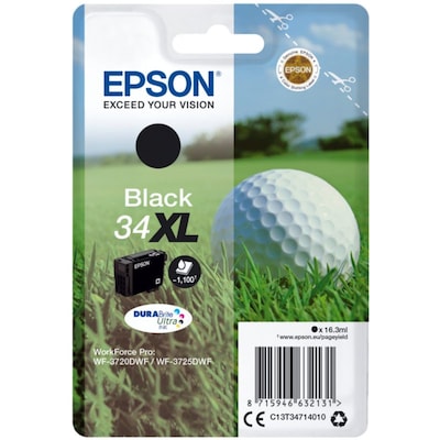 Epson 34XL Original Druckerpatrone Schwarz hohe Kapazität T3471 Epson 34XL Original Druckerpatrone Schwarz hohe Kapazität T3471 von Epson