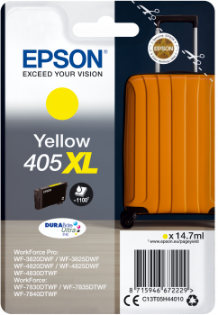 Epson 408 - 14.7 ml - mit hoher Kapazität - Gelb - original - Blisterverpackung - Tintenpatrone - für WorkForce WF-7830, WF-7840, WorkForce Pro WF-3820, WF-3825, WF-4820, WF-4830 von Epson