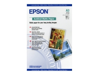 Epson A3 Archival Matte Paper, 192 g/m², 1,44 kg, 19 x 308 x 432 mm, 50 Blätter, A3 von Epson