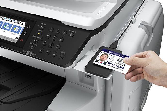 Epson Authentication Device Table - Druckertisch - Seite - für WorkForce Pro WF-C869R, WF-C869RD3TWFC, WF-C869RDTWF, WF-C869RDTWFC von Epson
