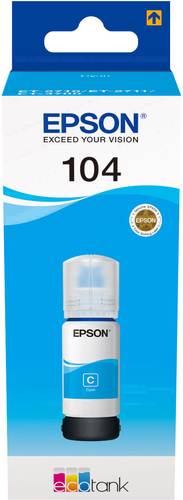 Epson C13T00P240 EcoTank 104 Nachfülltinte Cyan 65ml von Epson