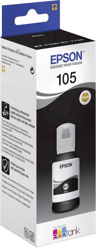 Epson C13T00Q140 105 EcoTank Nachfülltinte Passend für Geräte des Herstellers: Epson Schwarz 140ml von Epson