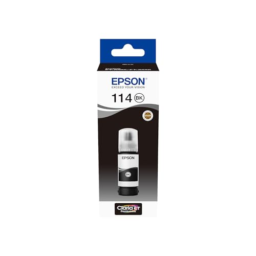 Epson EcoTank 114 Original Tintenflasche, Schwarz, Pigmenttinte Epson EcoTank 114 Original Tintenflasche, Schwarz, Pigmenttinte von Epson