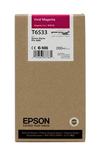 Epson C13T653300 T6533 Tintenpatronen 200 ml, vivid magenta von Epson