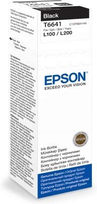 Epson C13T66414A - T6641 Black Ink Bottle - 1 X 70.0M Black - Eastern EU von Epson