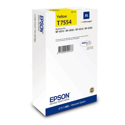Epson C13T755440 Druckerpatrone gelb T7554 (ca. 4.000 Seiten) von Epson