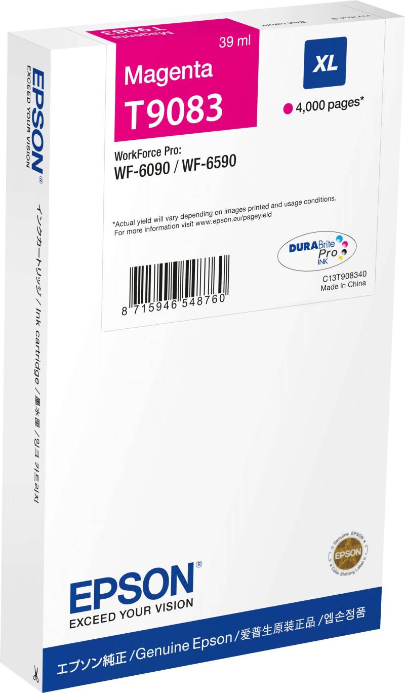 Epson C13T90834N Druckerpatrone 1 Stück(e) Original Hohe (XL-) Ausbeute Magenta (C13T90834N) von Epson