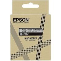 Epson C53S672062 Schriftband LK-4WBJ Matt 12mm x 8m schwarz auf weiß von Epson