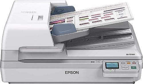 Epson DS-70000N Workforce Flachbettscanner (600x600 DPI, USB 2.0) weiß von Epson