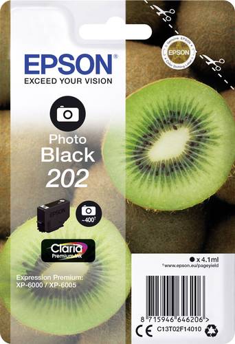 Epson Druckerpatrone T02F1, 202 Original Foto Schwarz C13T02F14010 von Epson