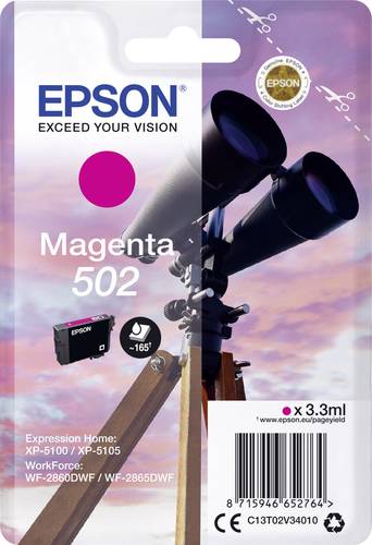 Epson Druckerpatrone T02V3, 502 Original Magenta C13T02V34010 von Epson