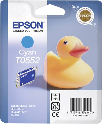 Epson Druckerpatrone T0552 Original Cyan C13T05524010 von Epson