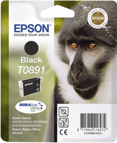 Epson Druckerpatrone T0891 Original Schwarz C13T08914011 Epson Druckerpatrone T0891 Original Schwarz C13T08914011 von Epson