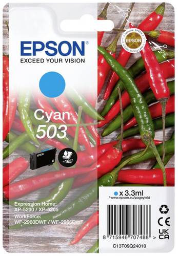 Epson Druckerpatrone T09Q2, 503 Original Blau C13T09Q24010 von Epson
