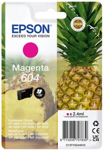 Epson Druckerpatrone T10G3, 604 Original Magenta C13T10G34010 von Epson