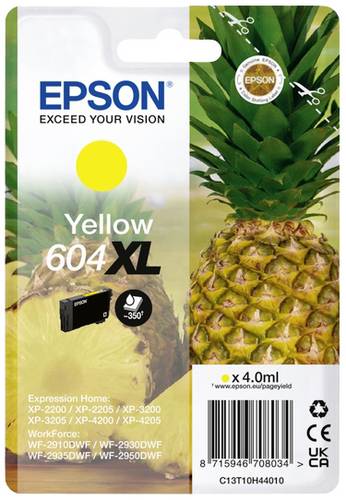 Epson Druckerpatrone T10H4, 604XL Original Gelb C13T10H44010 von Epson